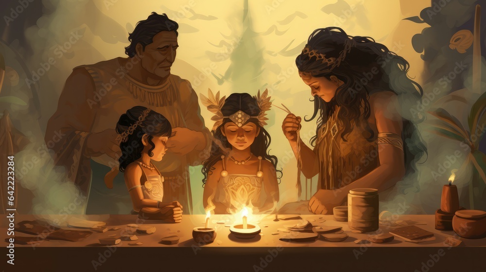 Time-honored rituals, including cleansing copal smoke and placing ...