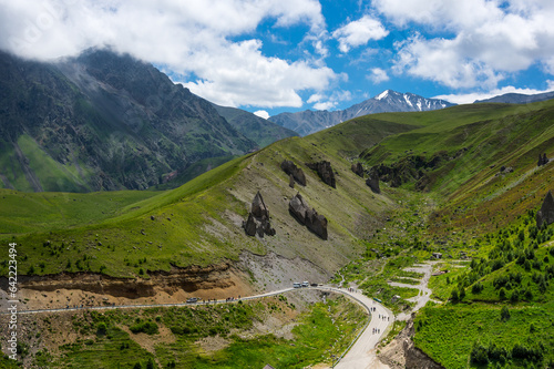 View of Caucasus mountains