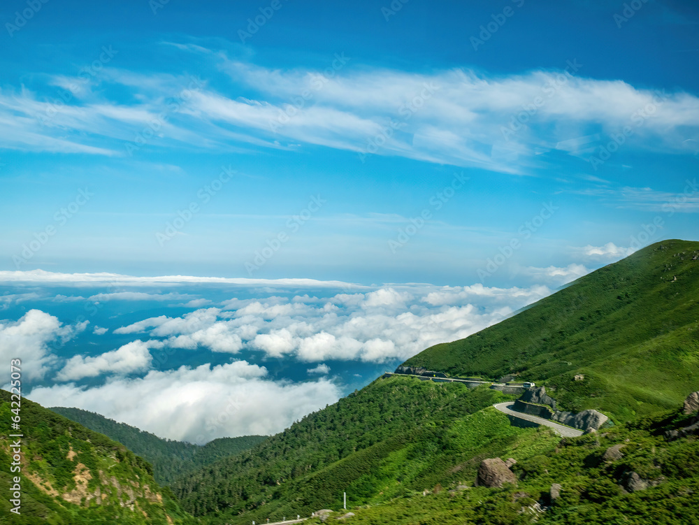 夏の乗鞍岳の風景