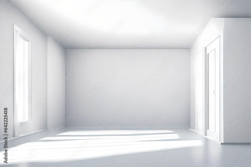 Empty white room or box. Interior background mock up for your design. Vector illustration. Empty white room or box. Interior background mock up for your design. Vector illustration.