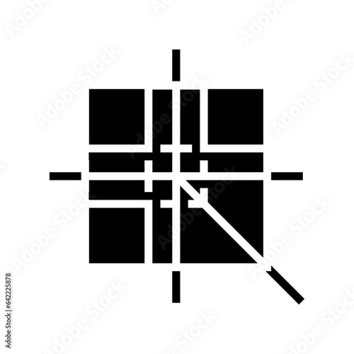 orthographic projections architectural drafter glyph icon vector. orthographic projections architectural drafter sign. isolated symbol illustration