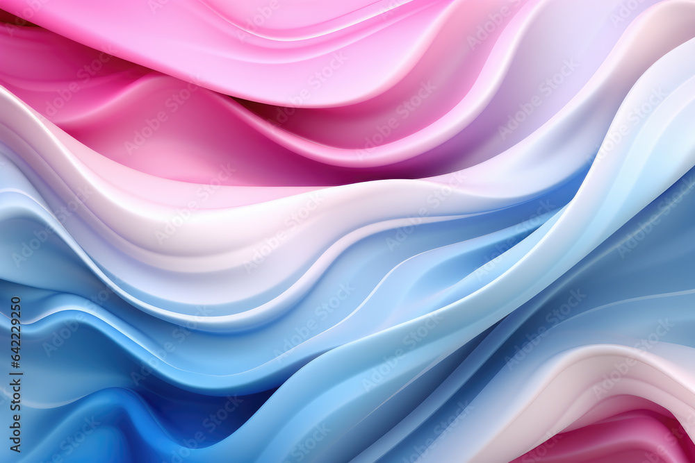 Obraz premium Captivating wallpaper showcasing an abstract background with a harmonious blend of blue and pink colors. Perfect for modern designs, artistic projects, and decorative themes.