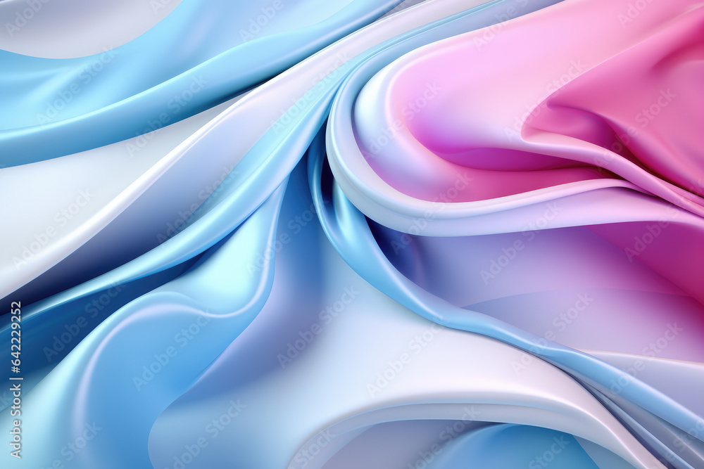 Fototapeta premium Captivating wallpaper showcasing an abstract background with a harmonious blend of blue and pink colors. Perfect for modern designs, artistic projects, and decorative themes.