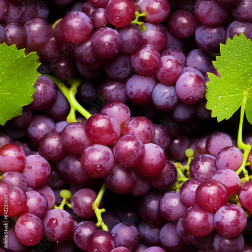 A functional high-definition pattern capturing a picture of a fresh, colorful, and juicy GRAPES, showcasing its natural beauty and deliciousness. 