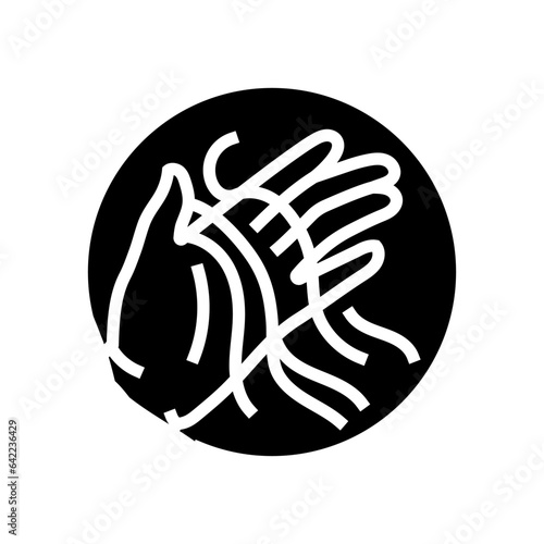 hair loss thinning disease symptom glyph icon vector. hair loss thinning disease symptom sign. isolated symbol illustration