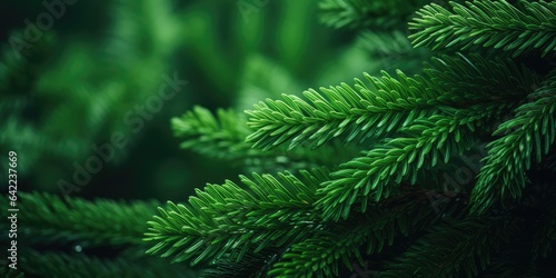 Christmas green tree branch. Christmas green fir and pine tree branches