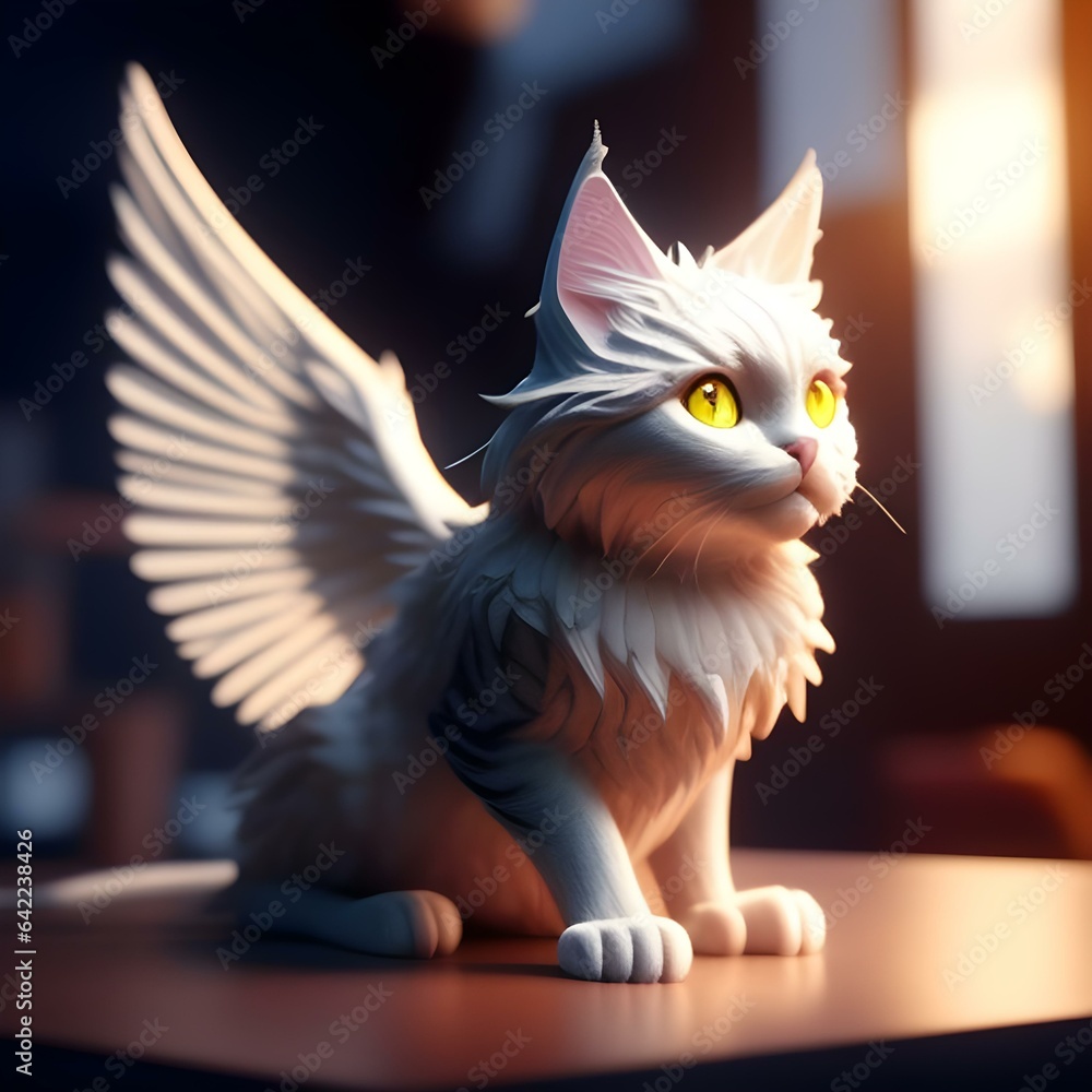 Winged cat AI