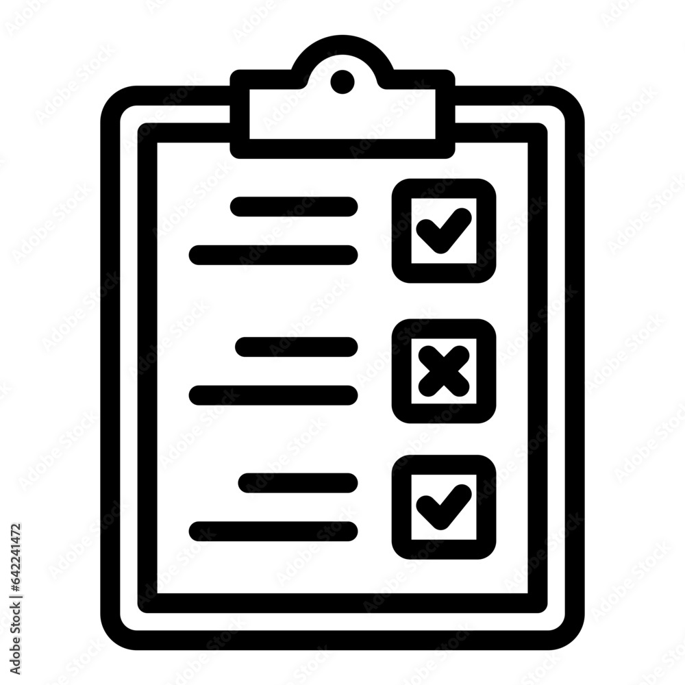 True False Test Outline Icon True False Test Outline Icon