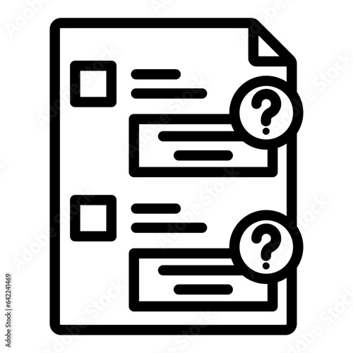 Short Answer Questions Outline Icon