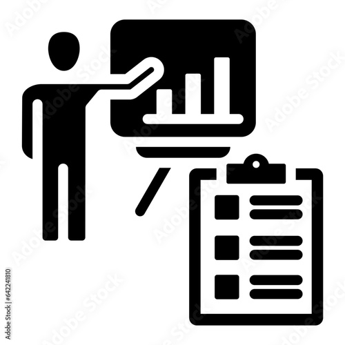 Authentic Assessment Glyph Icon