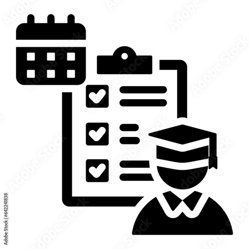 Final Exams Glyph Icon