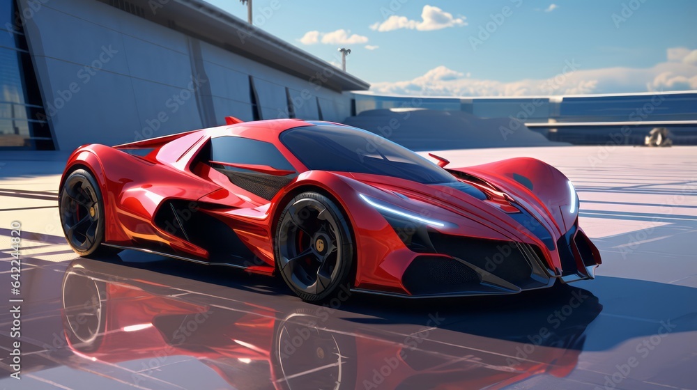Naklejka premium Luxury Car Marvels: Craftsmanship in Every Curve