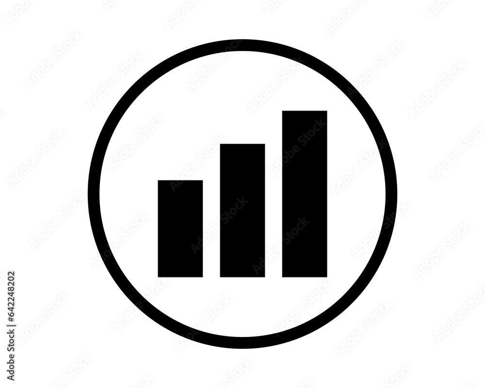 chart icon in trendy line style design. Vector graphic illustration. chart symbol for website, logo, app and interface design. Black icon vector design chart icon in trendy line style design. Vector graphic illustration. chart symbol for website, logo, app and interface design. Black icon vector design