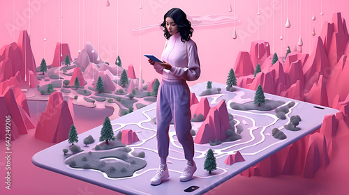 travel app illustration