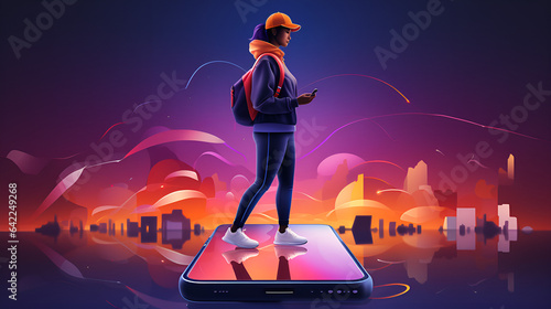 Isometric 3D Scene of Travel Experience 
