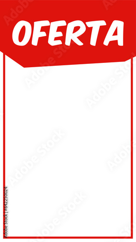 Cartaz, Cartazista Promo. Vermelho, Branco e Bordas em vermelho C2023002