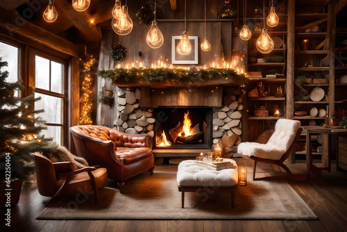 living room with fireplace © Amazing-World