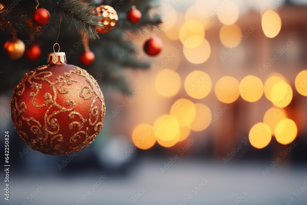 Natal-Themed Background: A Festive Holiday Setting. Generative AI Natal-Themed Background: A Festive Holiday Setting. Generative AI