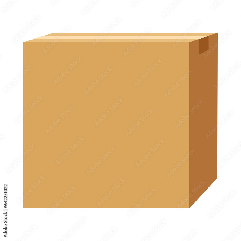 closed cardboard box isolated on white closed cardboard box isolated on white