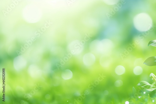 plant glitter verdure refreshing leaf sparkling environmental circle Bokeh green chartreuse spring summer Fresh light ecology green nature background vivid issue abstract background material young