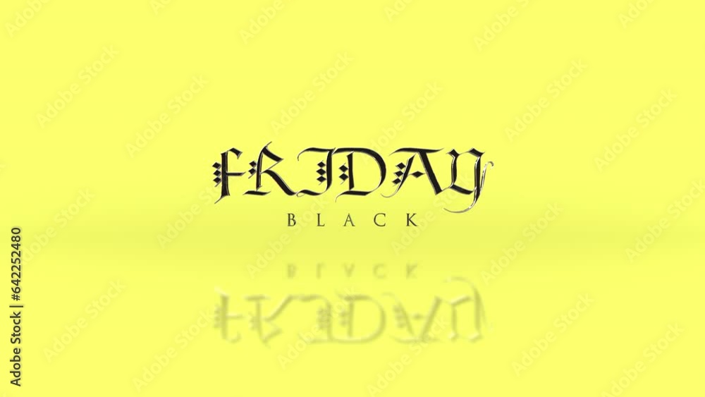 Elegance Black Friday text on yellow gradient, motion abstract business, modern, promo and holidays style background Elegance Black Friday text on yellow gradient, motion abstract business, modern, promo and holidays style background