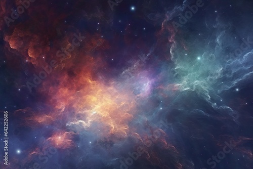 Vászonkép nebular gas projects cosmic supernova deep education digital Illustration scienc