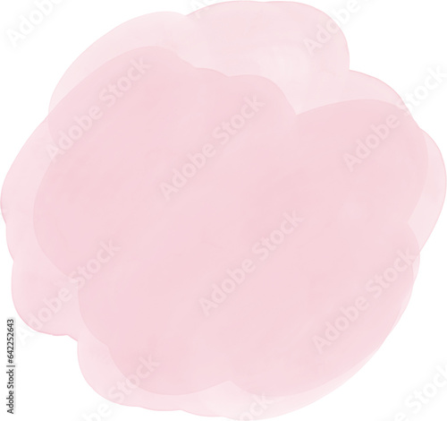 Watercolor Brush Stroke Hand Drawn Pink