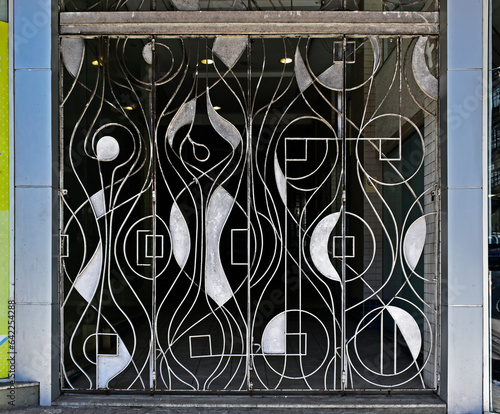 Obraz na płótnie Art deco grid gate in Petropolis, Rio de Janeiro, Brazil w salonie