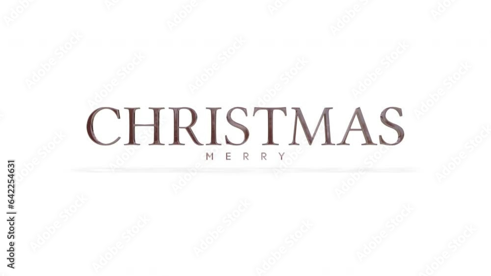 Elegance and fashion Merry Christmas text on white gradient, motion promo, winter and holidays style background Elegance and fashion Merry Christmas text on white gradient, motion promo, winter and holidays style background