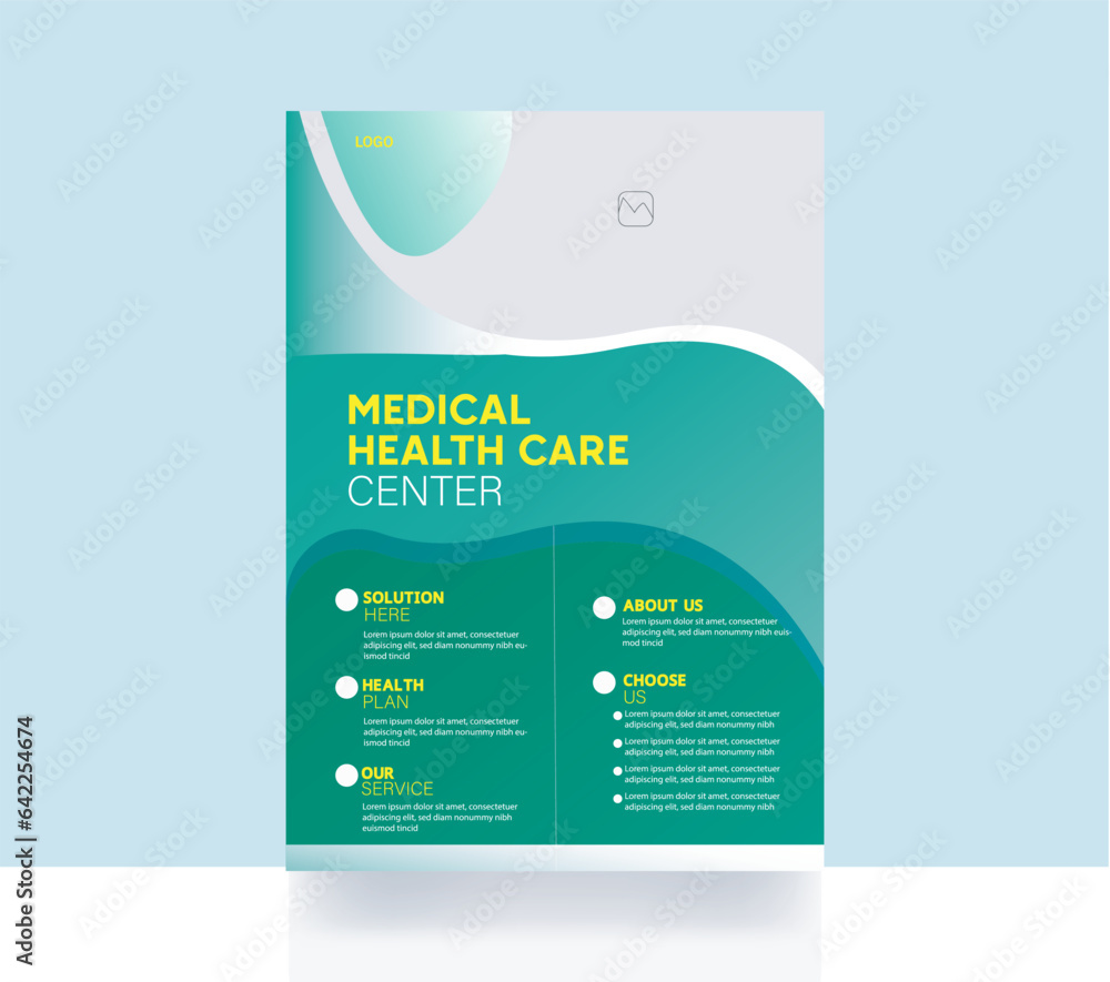Modern Medical Healthcare business flyer poster layout brochure poster health medical hospital template Modern Medical Healthcare business flyer poster layout brochure poster health medical hospital template