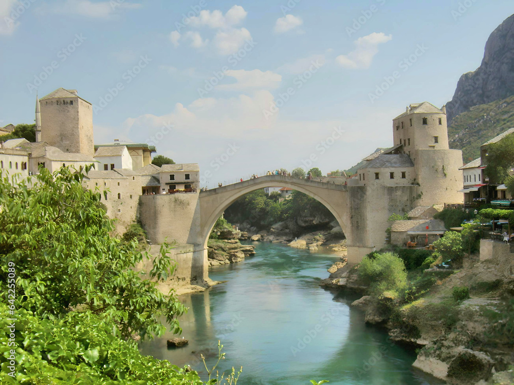 Bridge in Mostar, Bosnia and Herzegovina