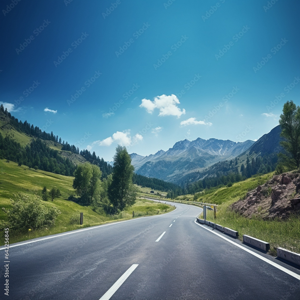 road in mountains