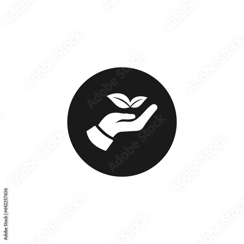 Natural products icon vector isolated. Organic ingredients green label stamp. 100% natural ingredients, organic bio pharmacy and natural skincare cosmetic product.