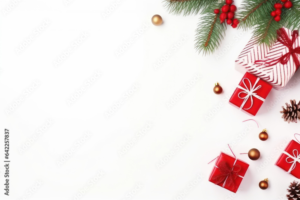 Natal-Themed Background: A Festive Holiday Setting. Generative AI Natal-Themed Background: A Festive Holiday Setting. Generative AI