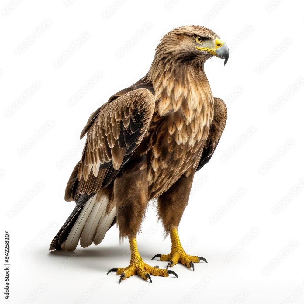 Eagle in white background, AI generated Image Eagle in white background, AI generated Image