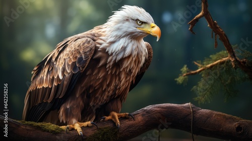 Eagle on a branch, AI generated Image