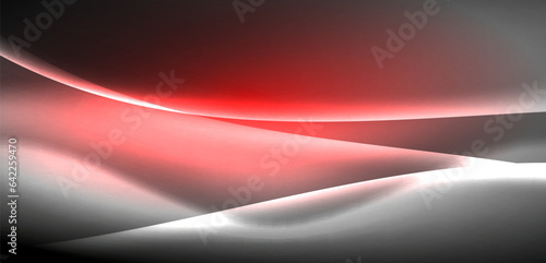 Neon-lit waves surge across background, mesmerizing dance of luminescence and motion. Dynamic backdrop captures essence of energy and modern aesthetics