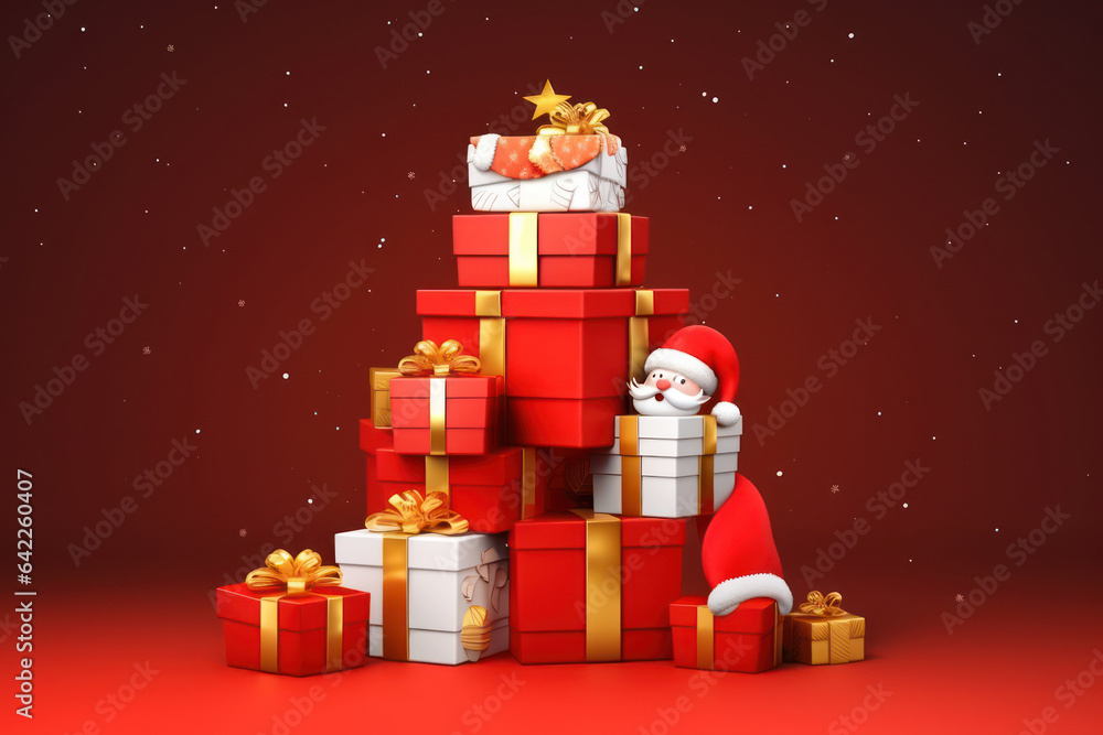 Natal-Themed Background: A Festive Holiday Setting. Generative AI Natal-Themed Background: A Festive Holiday Setting. Generative AI