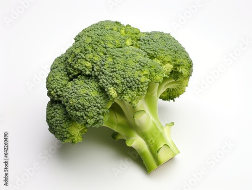 green broccoli isolated on a white background