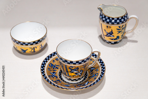Quadro em tela Coffee cup and saucer made in the UK in 19th century