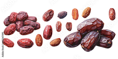 watercolor dates fruit clipart for graphic resources