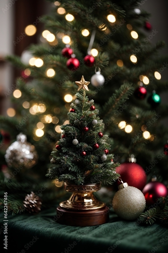 holiday, decoration, christmas, winter, celebration, tree, background, gift, season, december, green, pine, new, merry, mini, year, decorative, christmas tree, fir, new year, white, ornament