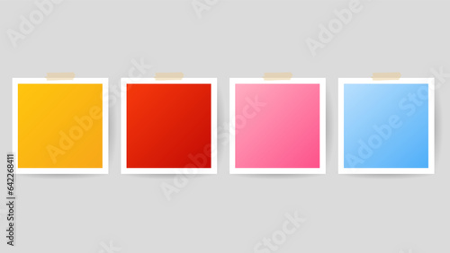 Color Frame layout isolated on gray background , Flat Modern design , Illustration Vector EPS 10