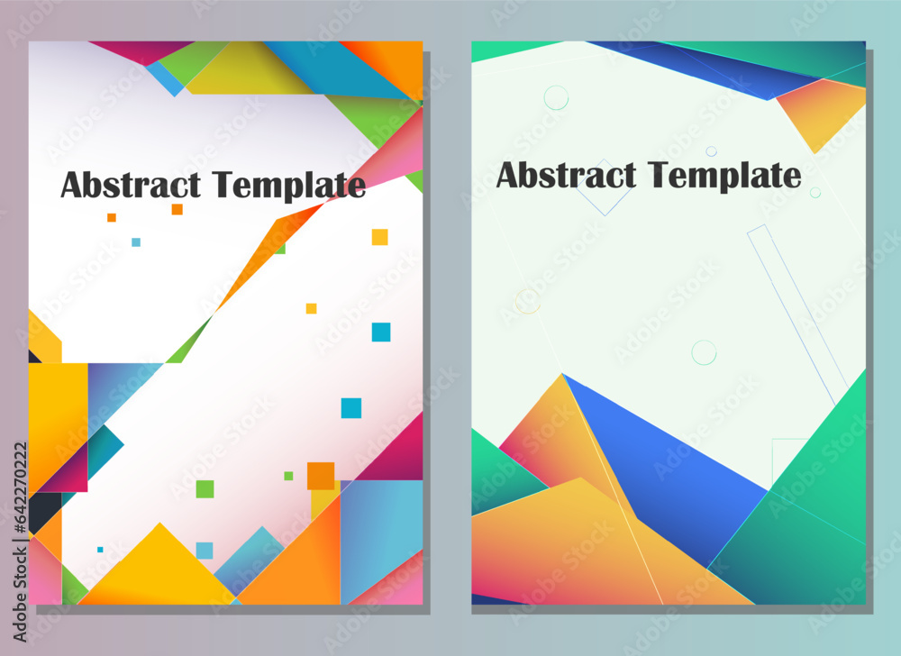abstract colorful template