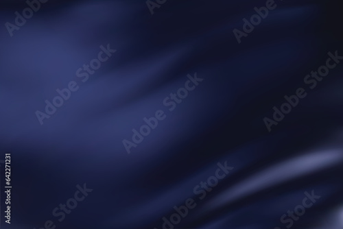 Close-up texture of dark blue silk. Heather blue fabric smooth texture surface background. Smooth elegant blue silk. Texture, background, pattern, template. 3D vector illustration.