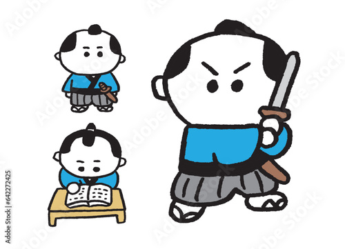 子どもみたいな丸っこくてかわいい侍