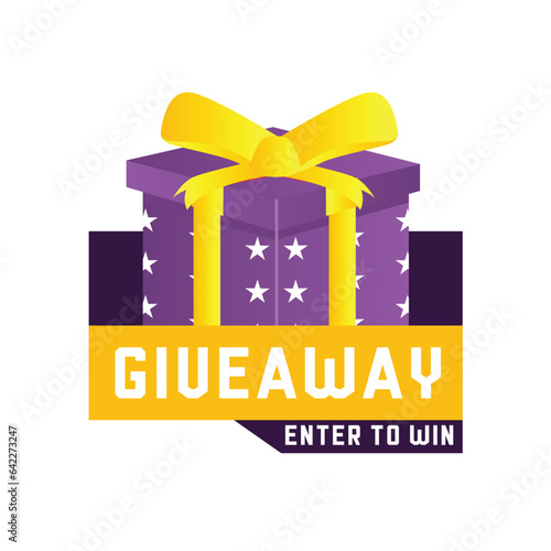 giveaway with gift box for social media post and promotion