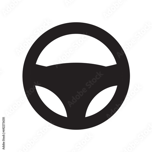 Steering wheel icon. Car, auto vector line icon. Automobile, machine, drive symbol. Linear style sign for mobile concept and web design. Wheel symbol illustration.