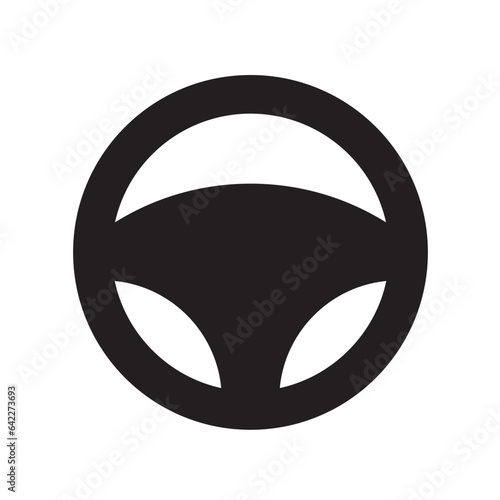 Steering wheel icon. Car, auto vector line icon. Automobile, machine, drive symbol. Linear style sign for mobile concept and web design. Wheel symbol illustration.