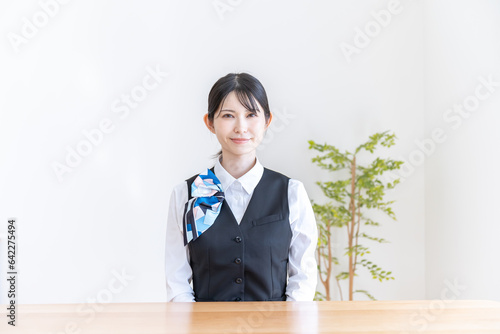 Foto 制服を着た日本人女性